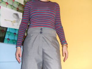 Grey trousers - front view
